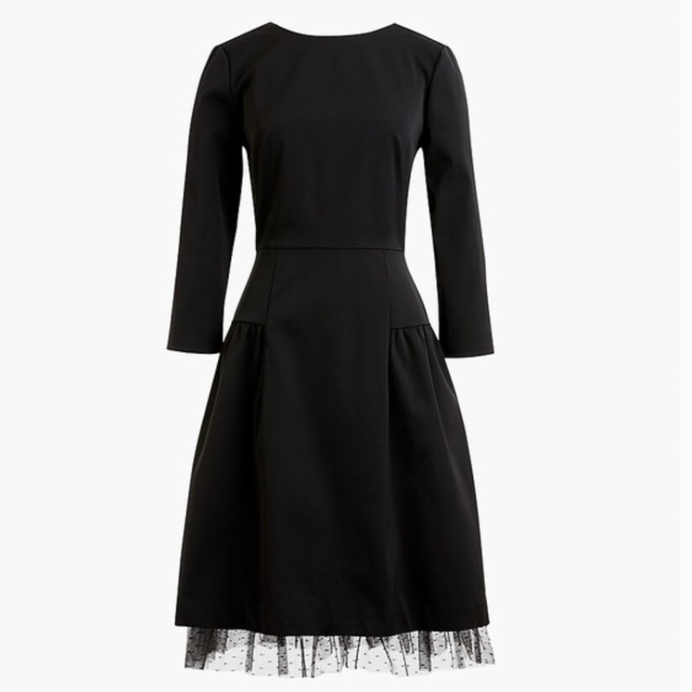 🎉 HP 🎉 NWT❣️ J. Crew Dress with Tulle Hem - Picture 4 of 6